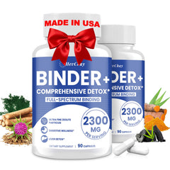 HevChay detox binder 2300mg bottle for daily cleansing routine