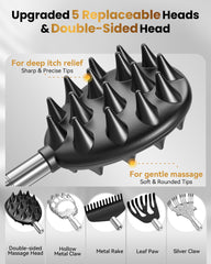 HEYAXA 5-head Detachable Scratcher Heads for versatile back relief.