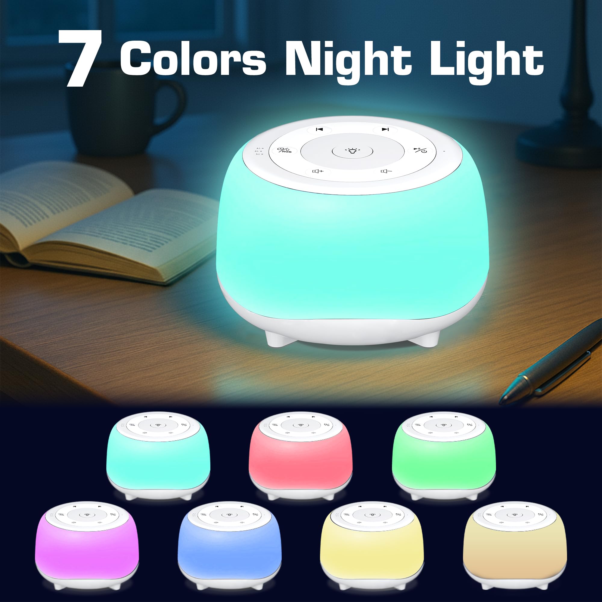 HEYAXA sleep sounds 34 high-fidelity library provides soothing options for calm nights.