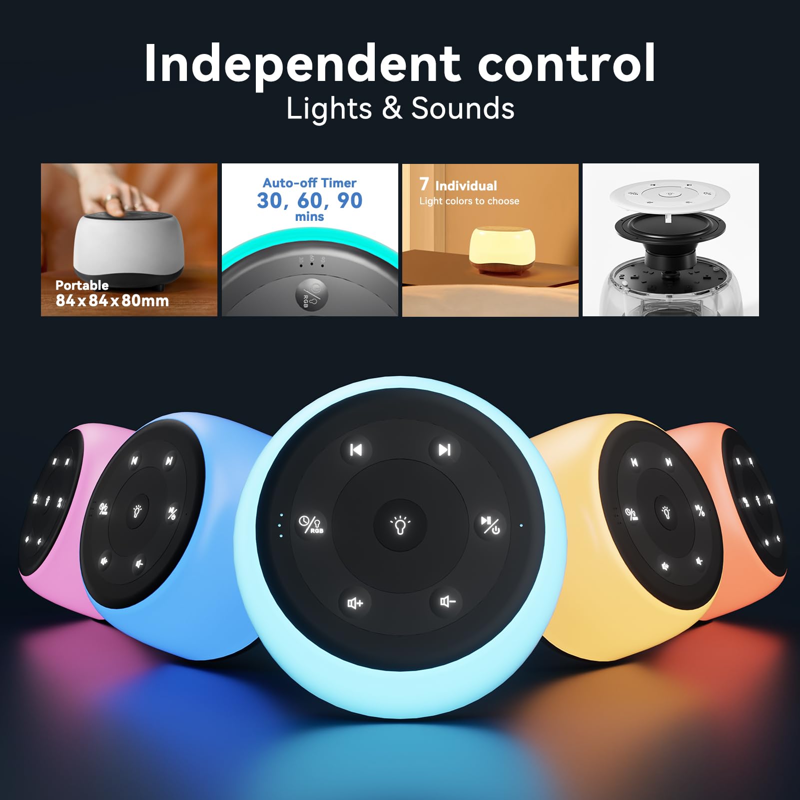 HEYAXA timer and memory function remembers last sound and volume.