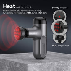 HeyChy massager offers 5 speeds and 4 attachments for personalized use.