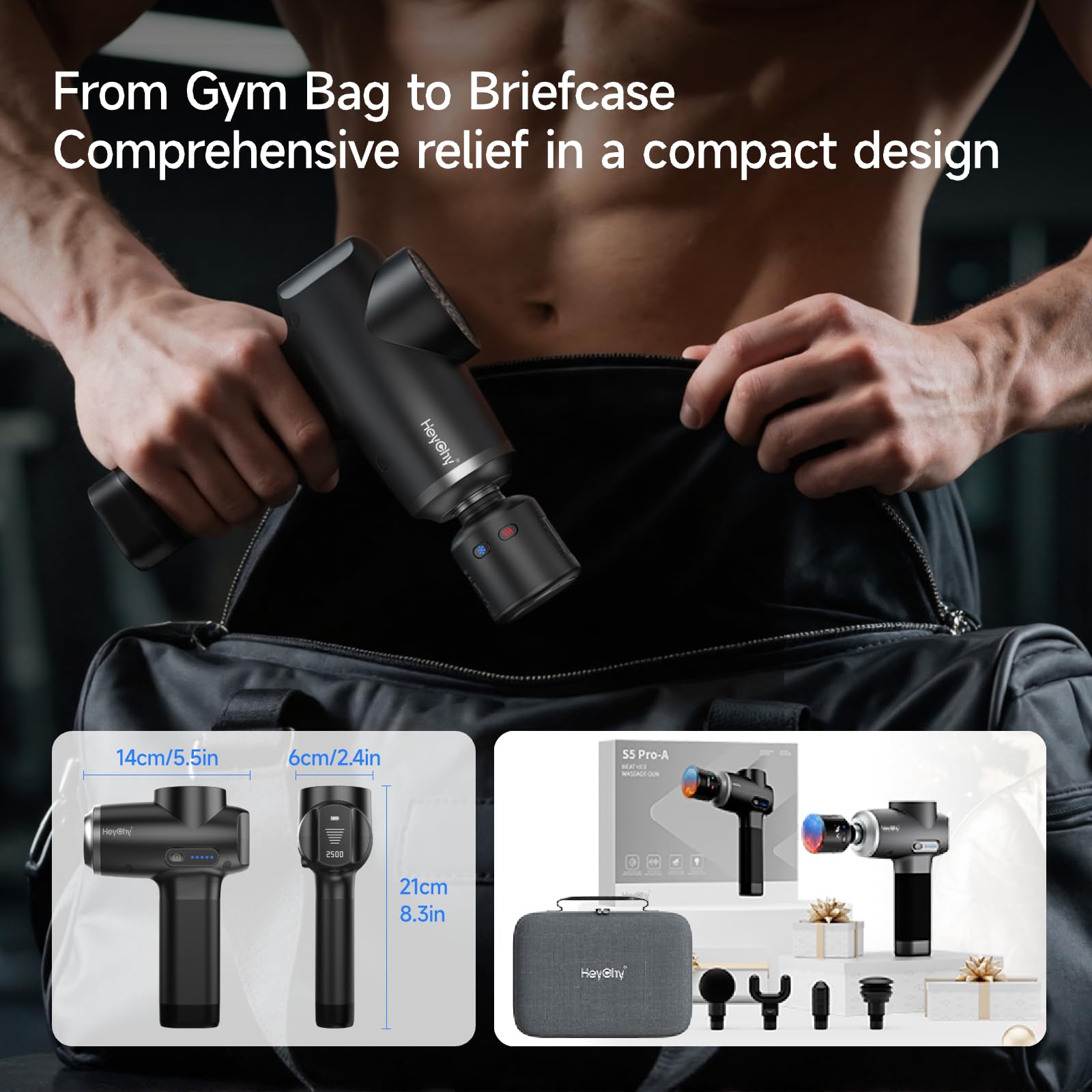 HEYCHY premium storage case keeps attachments organized on the go
