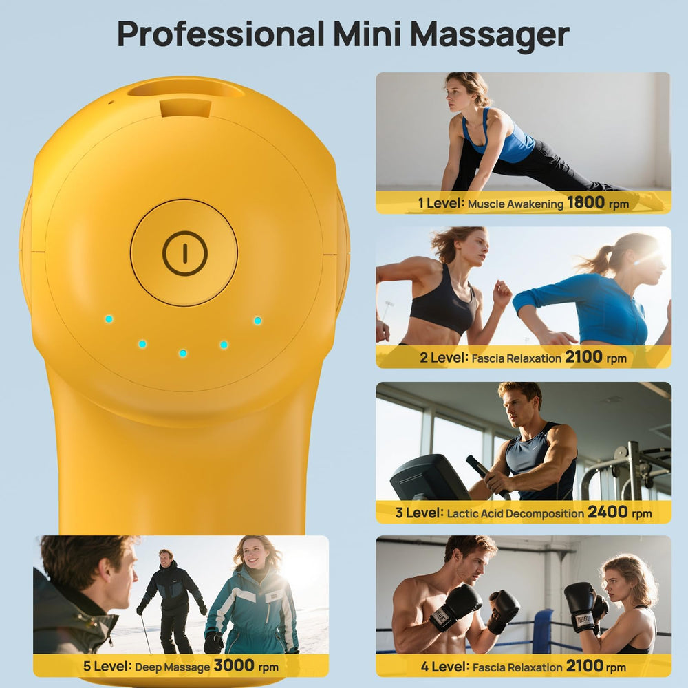 HEYCHY compact massager offers up to 5 hours of battery life.