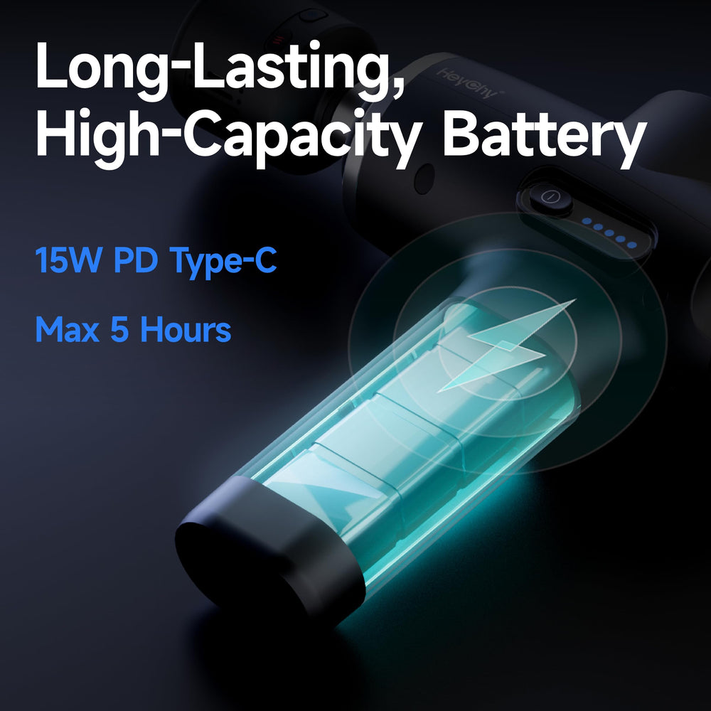 HEYCHY Type-C charging port for easy, fast recharging