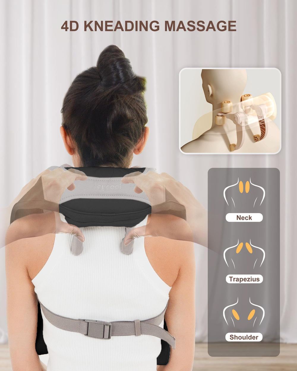 Heycool three massage modes neck massager customize rhythm