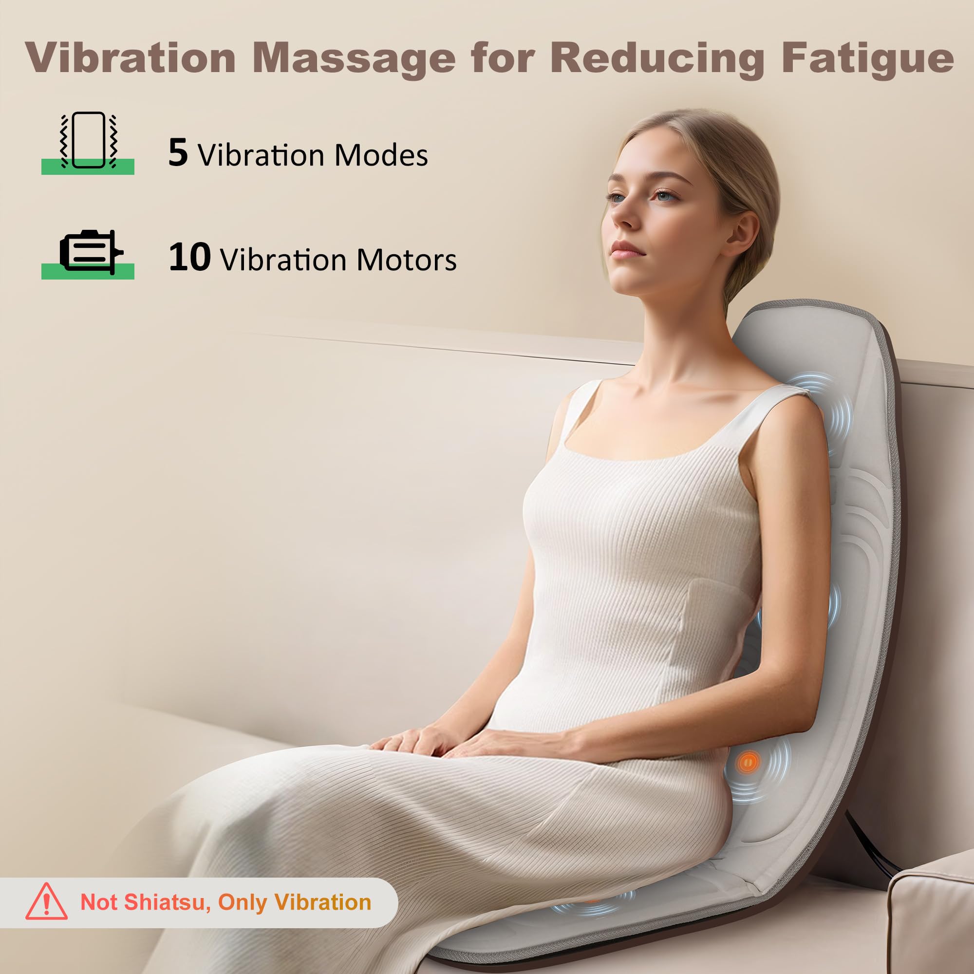 Heycool heat function offers two levels for customizable warmth.