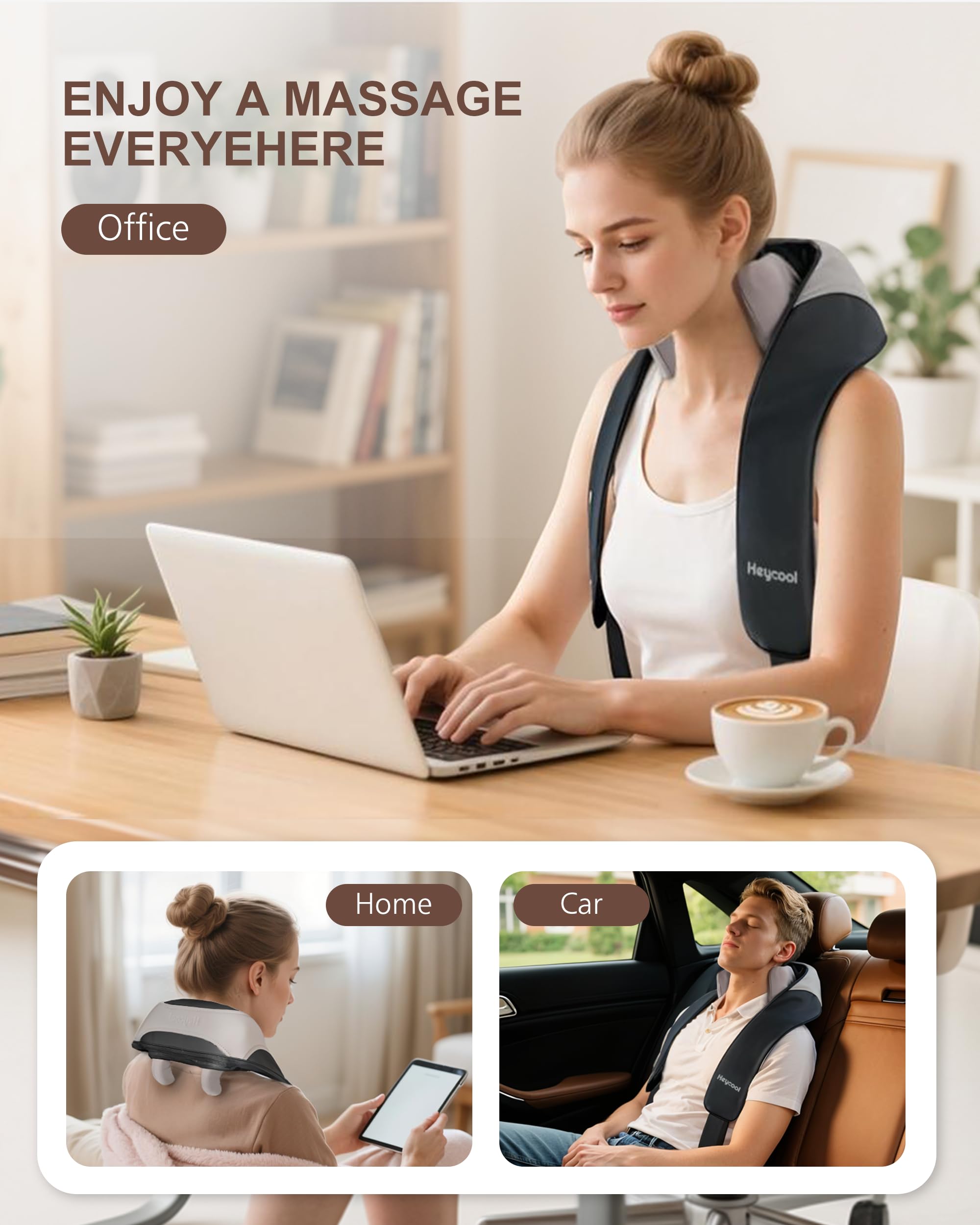 Heycool lightweight massager at 2.6 lb for easy handling