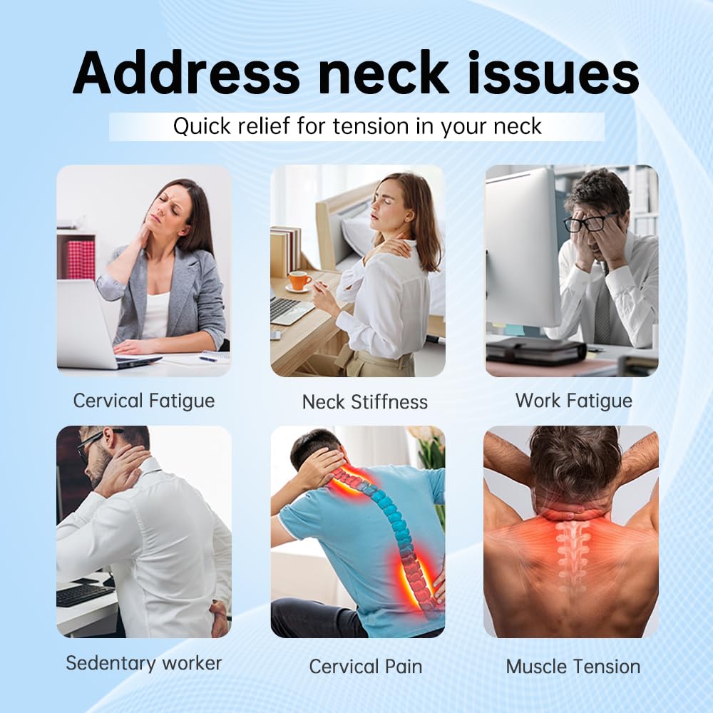 Heyelax ergonomic pillow shape supports the neck while you unwind.