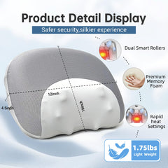 Heyelax neck massager with heat offers customizable comfort and soothing relief.