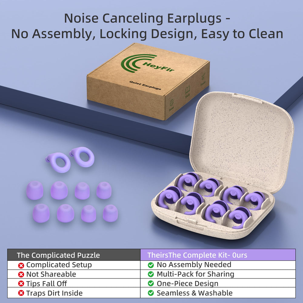HeyFir kid-friendly and adult-friendly plugs improve bedtime quiet
