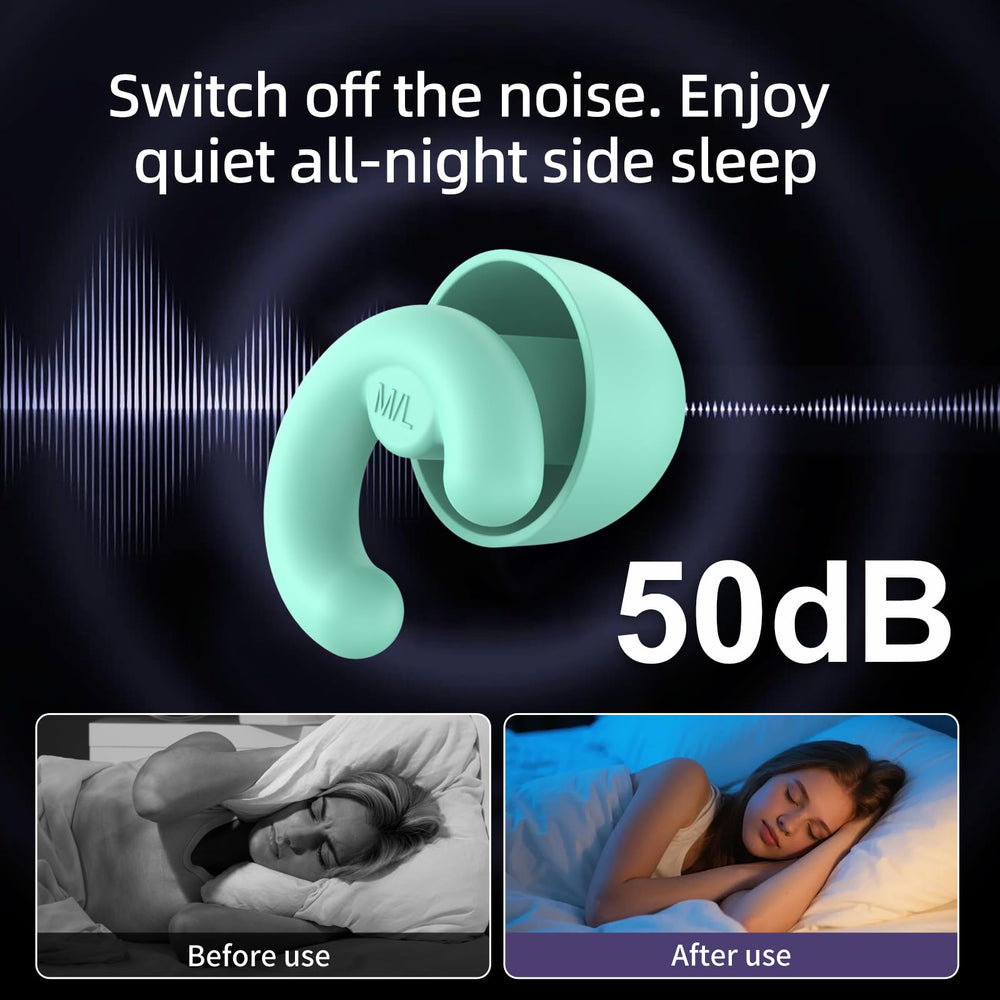 HeyFir one-piece anti-slip ear plugs offering safe wear and easy removal.