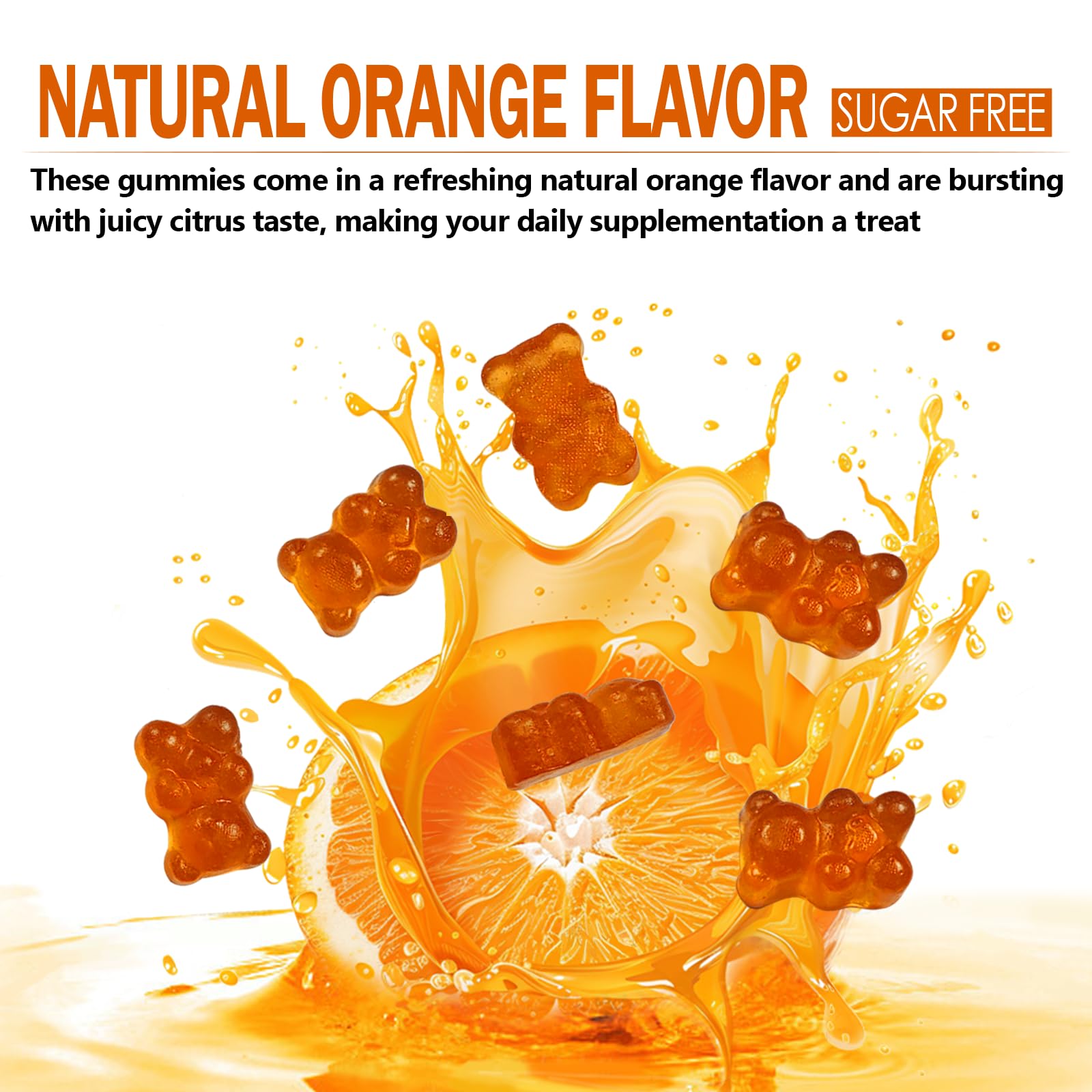 HFELIZ Choline Gummies being poured into hand for easy dosing.