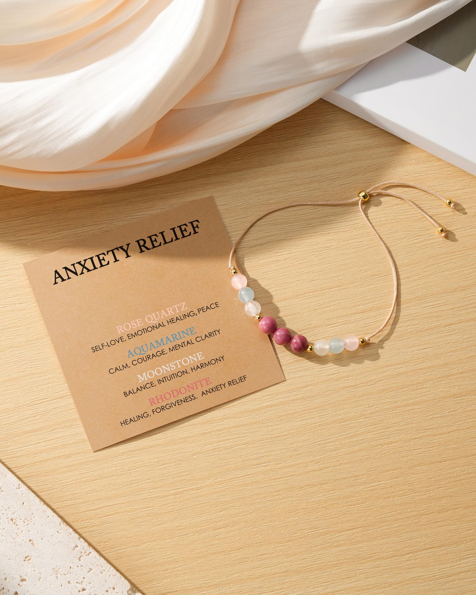 HGDEER bracelet with 6mm beads on wrist for comfortable everyday wear