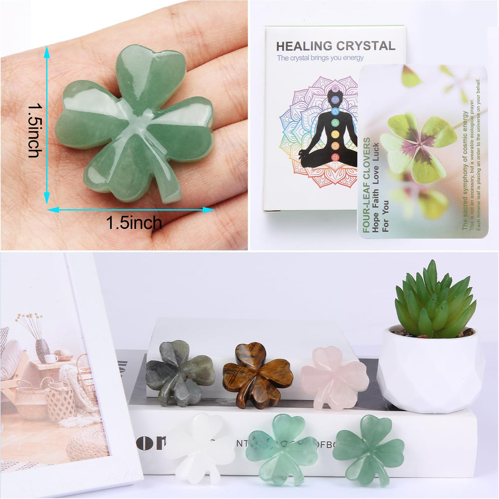 Hguxmcu hand-carved four-leaf clover suited for gifts and mindful spaces