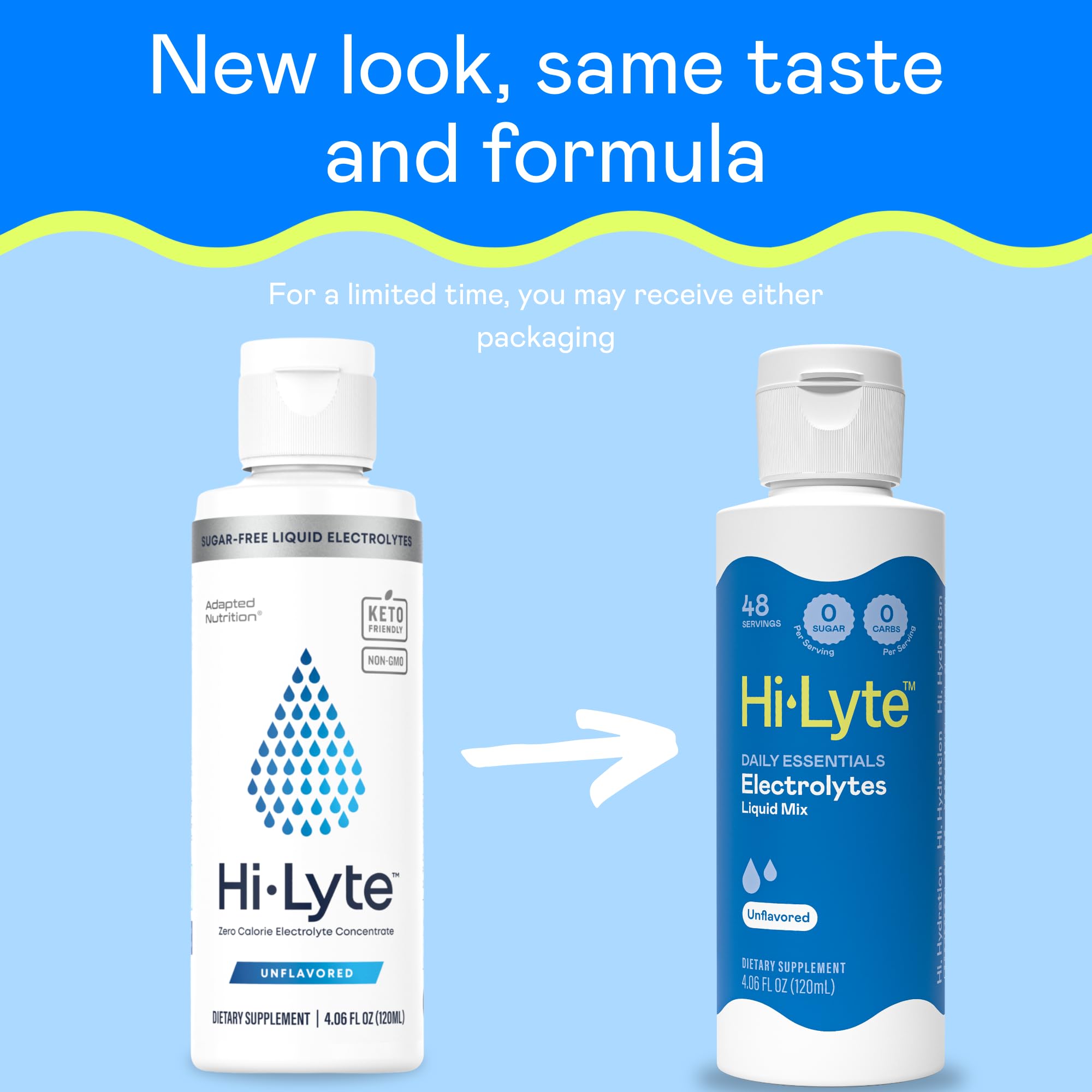 Hi-Lyte electrolytes bottle pour into glass for rapid refreshment.