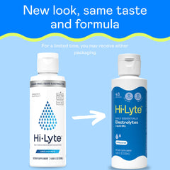 Hi-Lyte electrolytes bottle pour into glass for rapid refreshment.