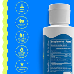 Hi-Lyte electrolytes mixing into water to restore mineral balance.