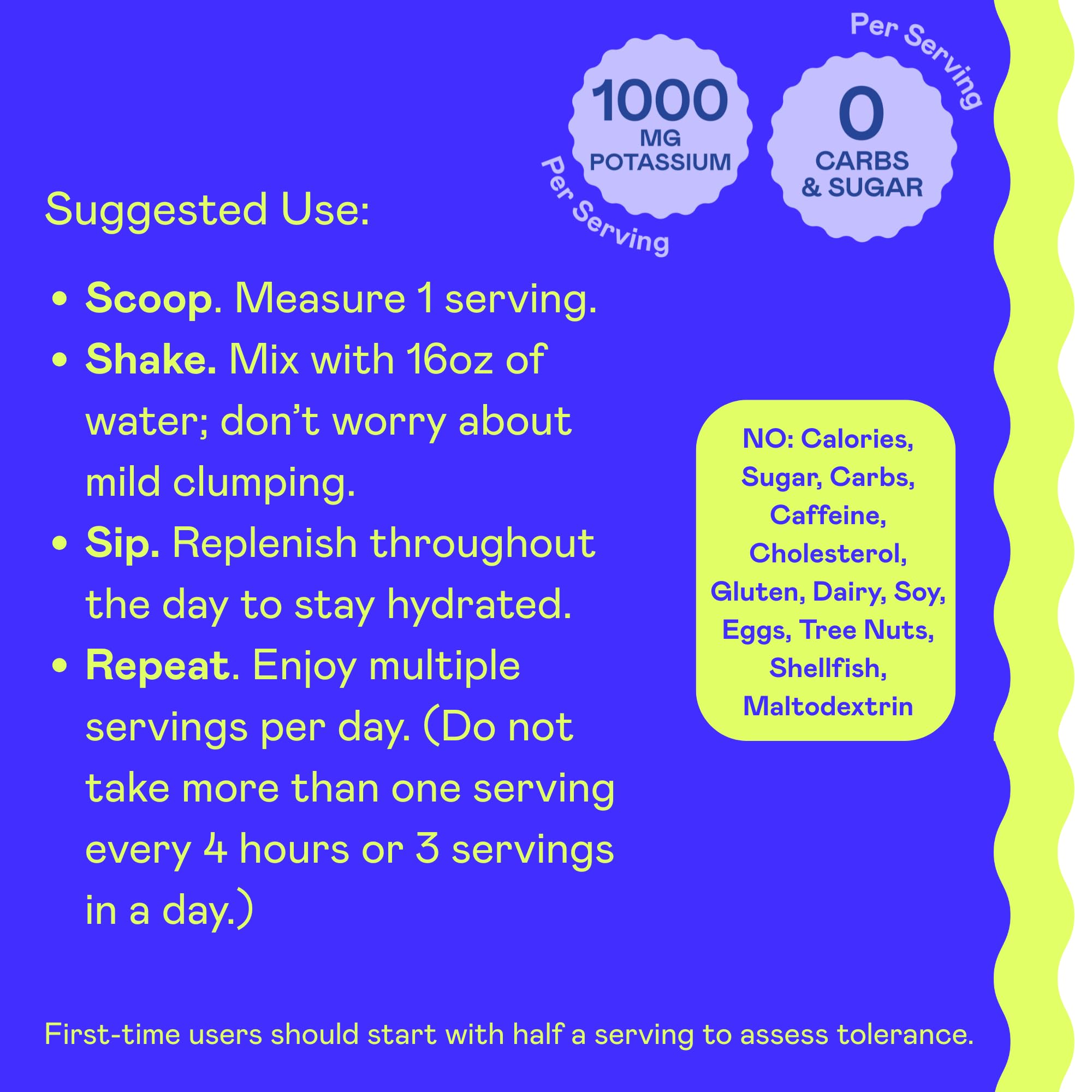 Hi-Lyte K1000 blue raspberry powder with mineral blend for electrolytes