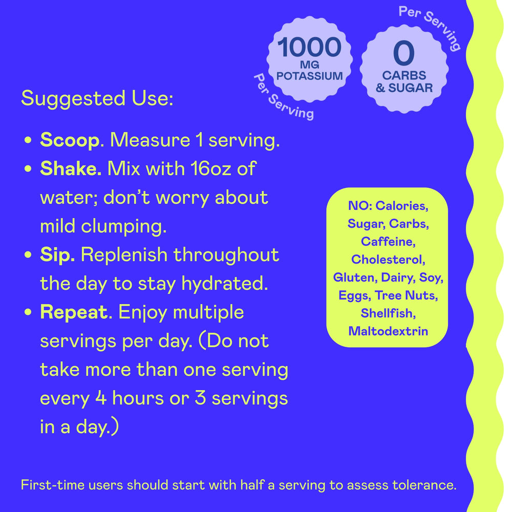 Hi-Lyte K1000 blue raspberry powder with mineral blend for electrolytes