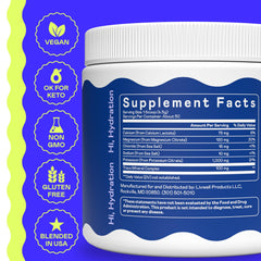 Hi-Lyte K1000 bottle front view emphasizing zero sugar formula.