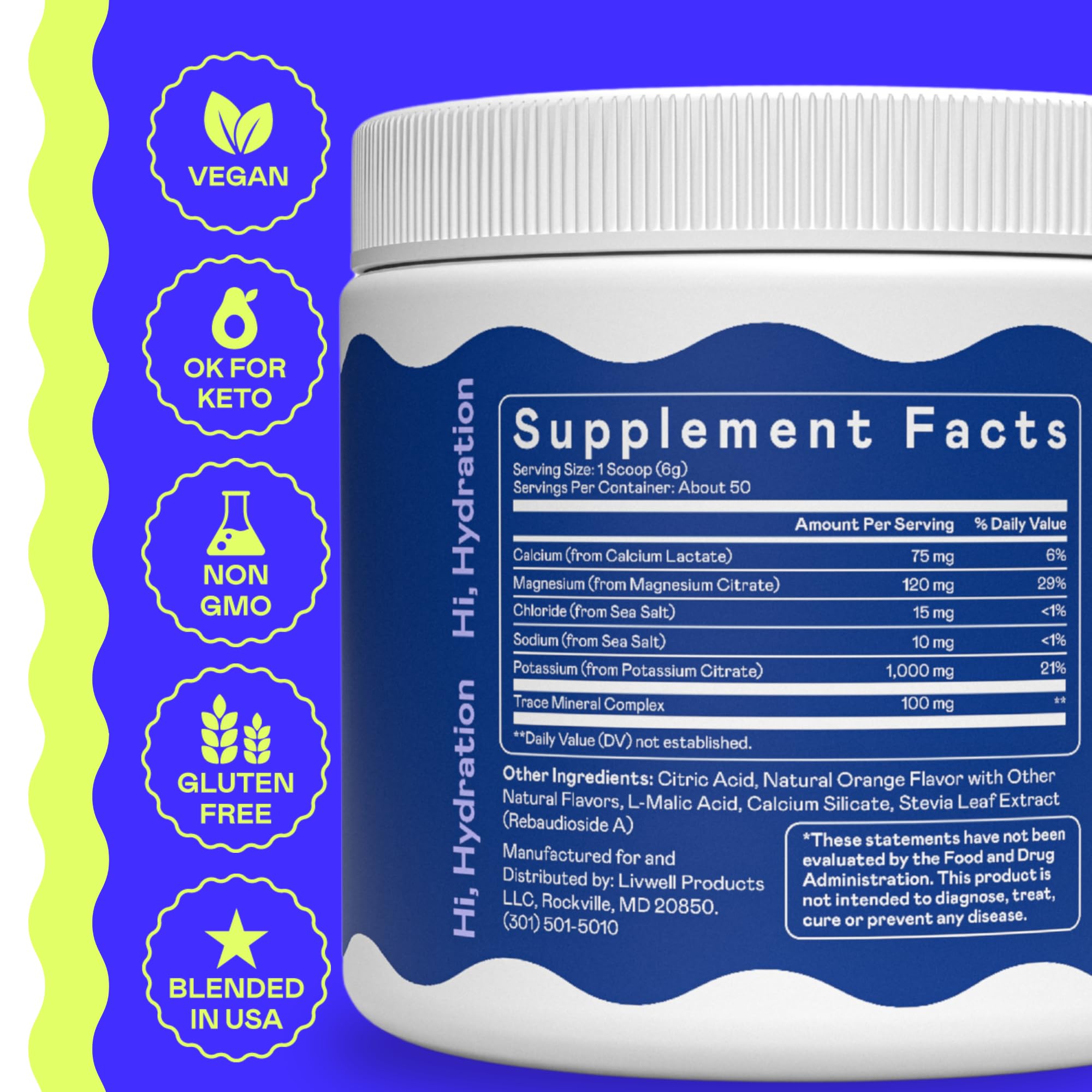 Hi-Lyte K1000 scoop with powder ready to mix