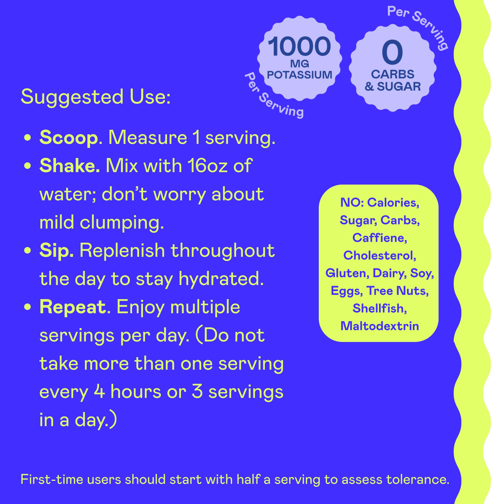 Hi-Lyte K1000 vegan, non-GMO label indicating clean electrolyte source