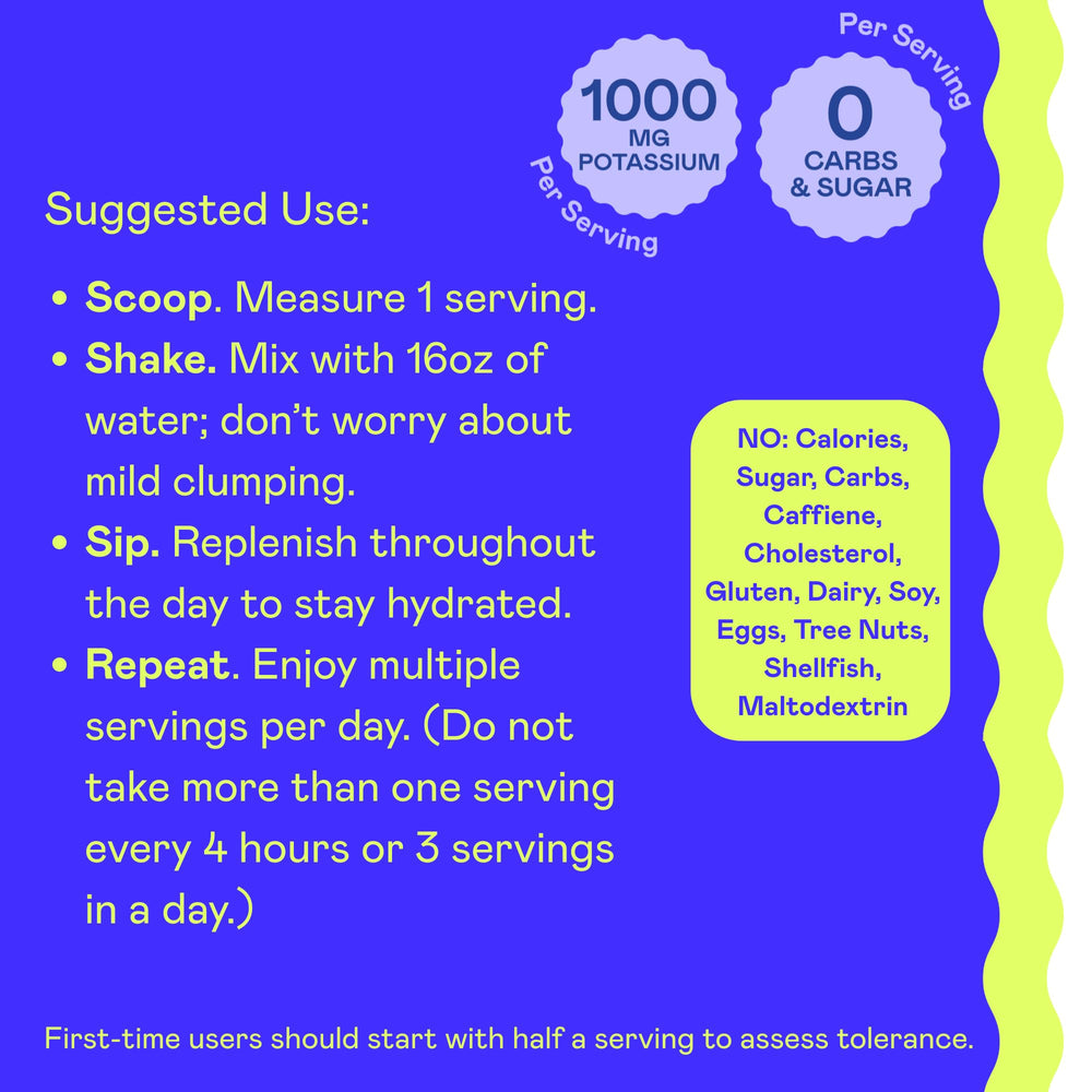 Hi-Lyte K1000 vegan, non-GMO label indicating clean electrolyte source