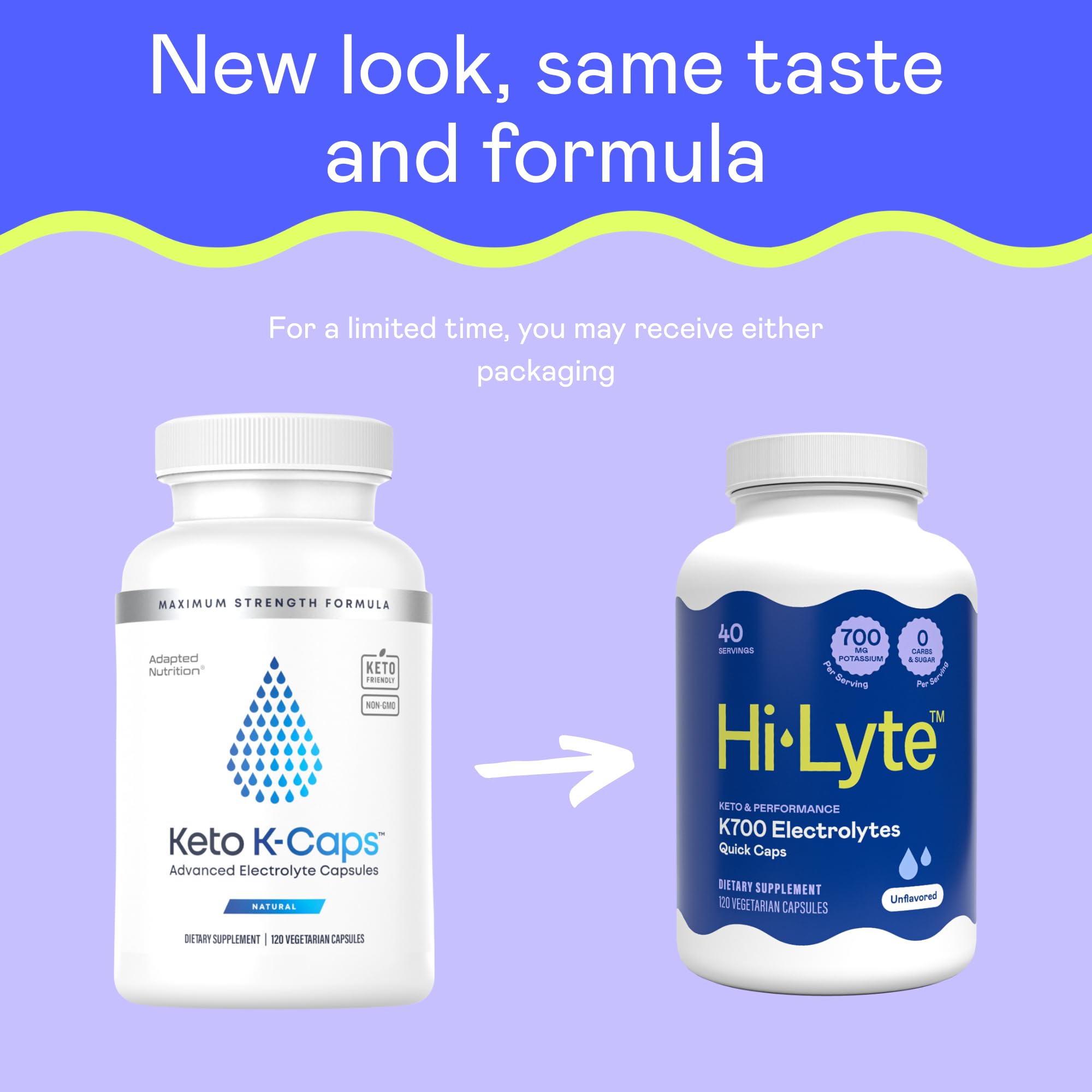 Hi-Lyte Keto K-Caps bottle side label highlights vegan, gluten-free electrolyte formula for athletes.