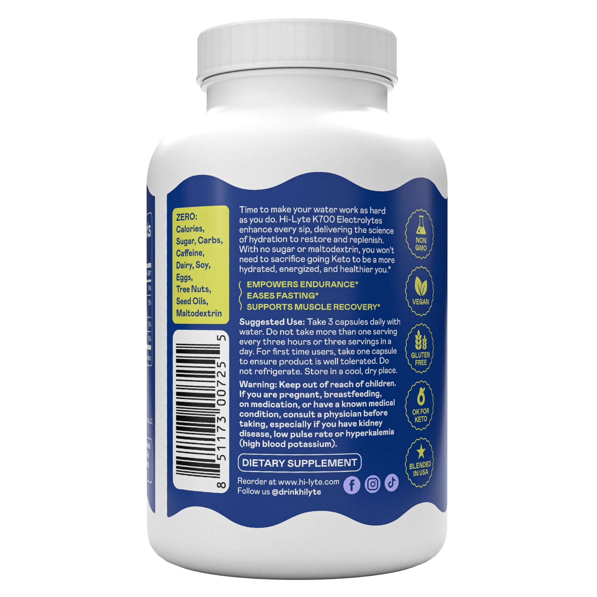 Hi-Lyte Keto K-Caps travel-size packaging for convenient on-the-go hydration.