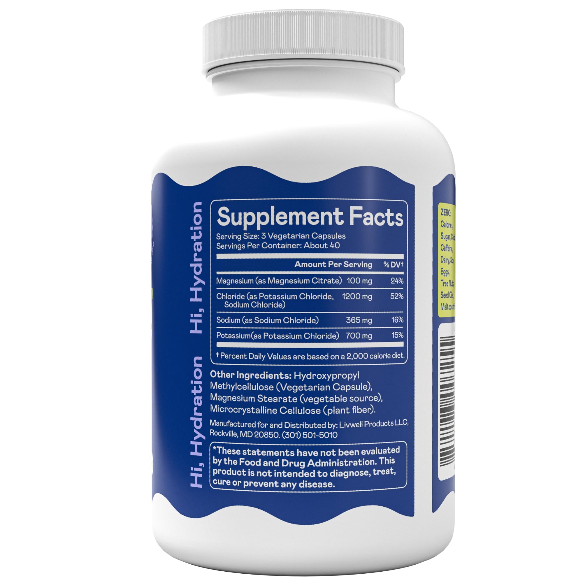 Hi-Lyte Keto K-Caps potassium-rich blend supports muscle function and endurance.