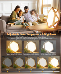 HIBOITEC 3-color-temperature lamp adapts to work, reading, and relaxing settings.