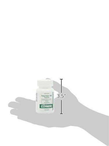 HIBROU Poly Iron bottle with nutrition facts highlighting high potency.