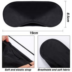 Hicarer antifaz negro para dormir, diseño ajustable para mayor comodidad.