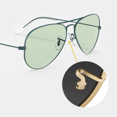 Includes one pair nose pads and sunglasses cloth for cleaning.