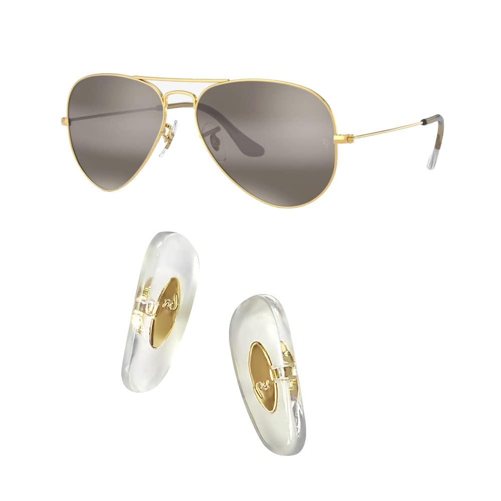 HiCycle2 Ray-Ban nose pads gold provide secure, comfortable fit.