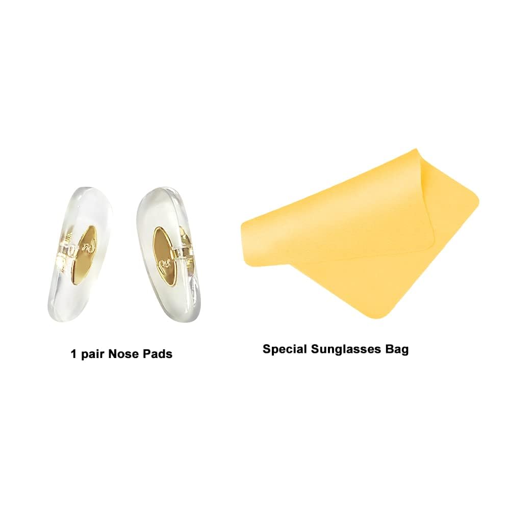 Replacement Ray-Ban nose pads for Aviator frames, durable upgrade.