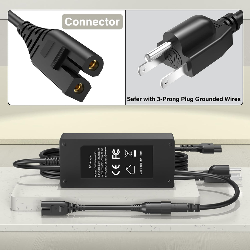 HIENADTOR power cable features built-in safety protections for longer massager use.