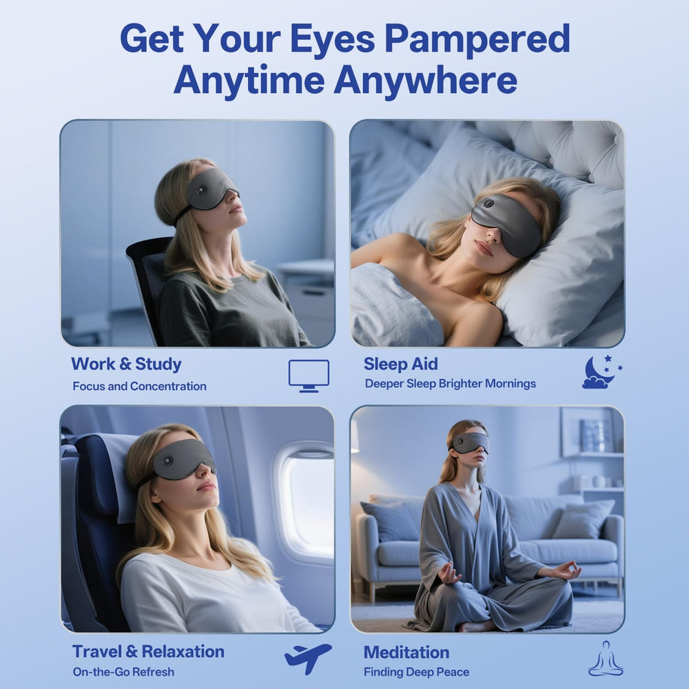 HIEYE used in an office setting for soothing eye relief.