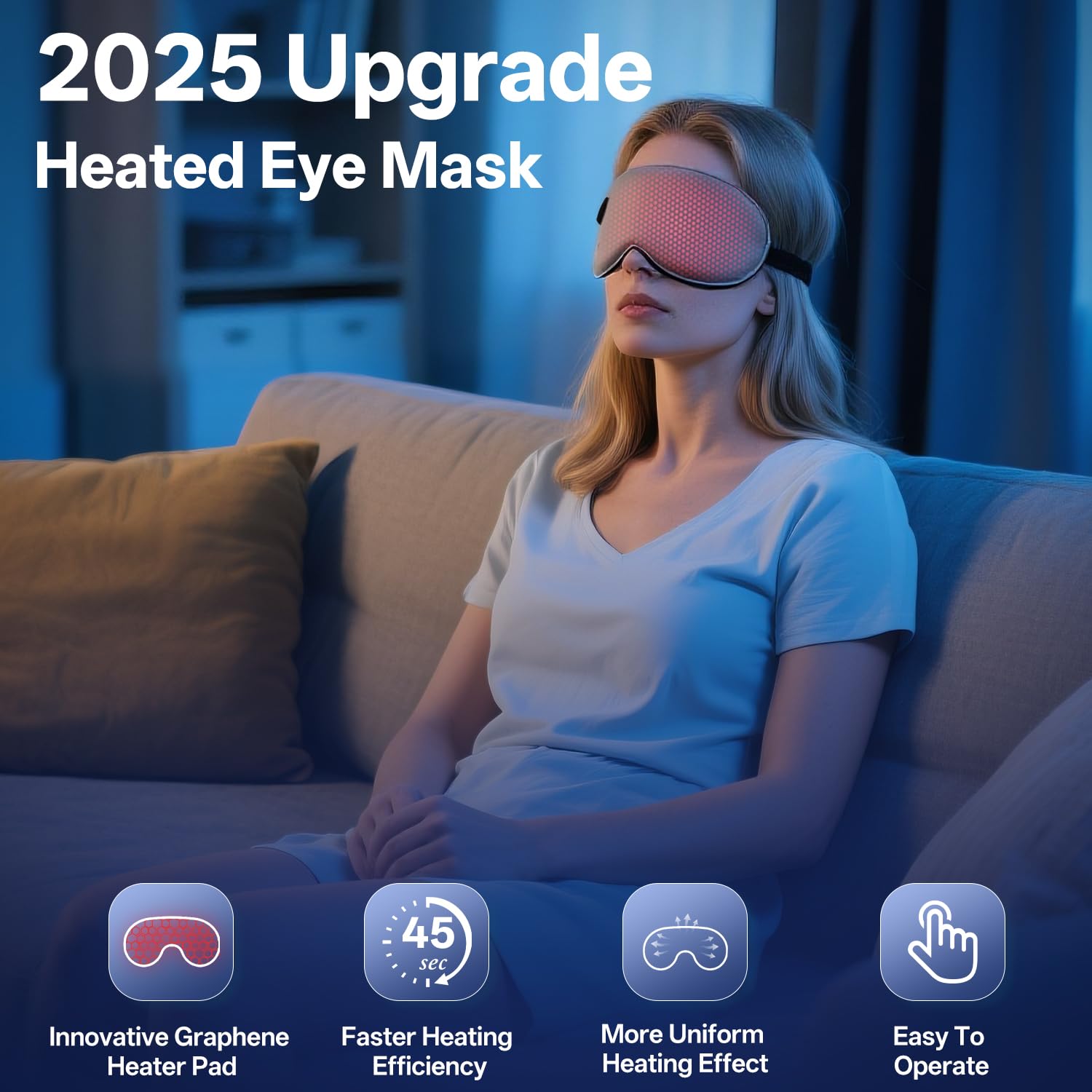 HIEYE weighted design provides gentle pressure for relaxation and comfort.