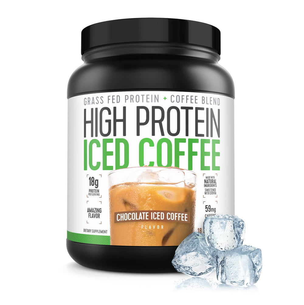 High Protein Coffee carton shows 18 servings for planning and balance.