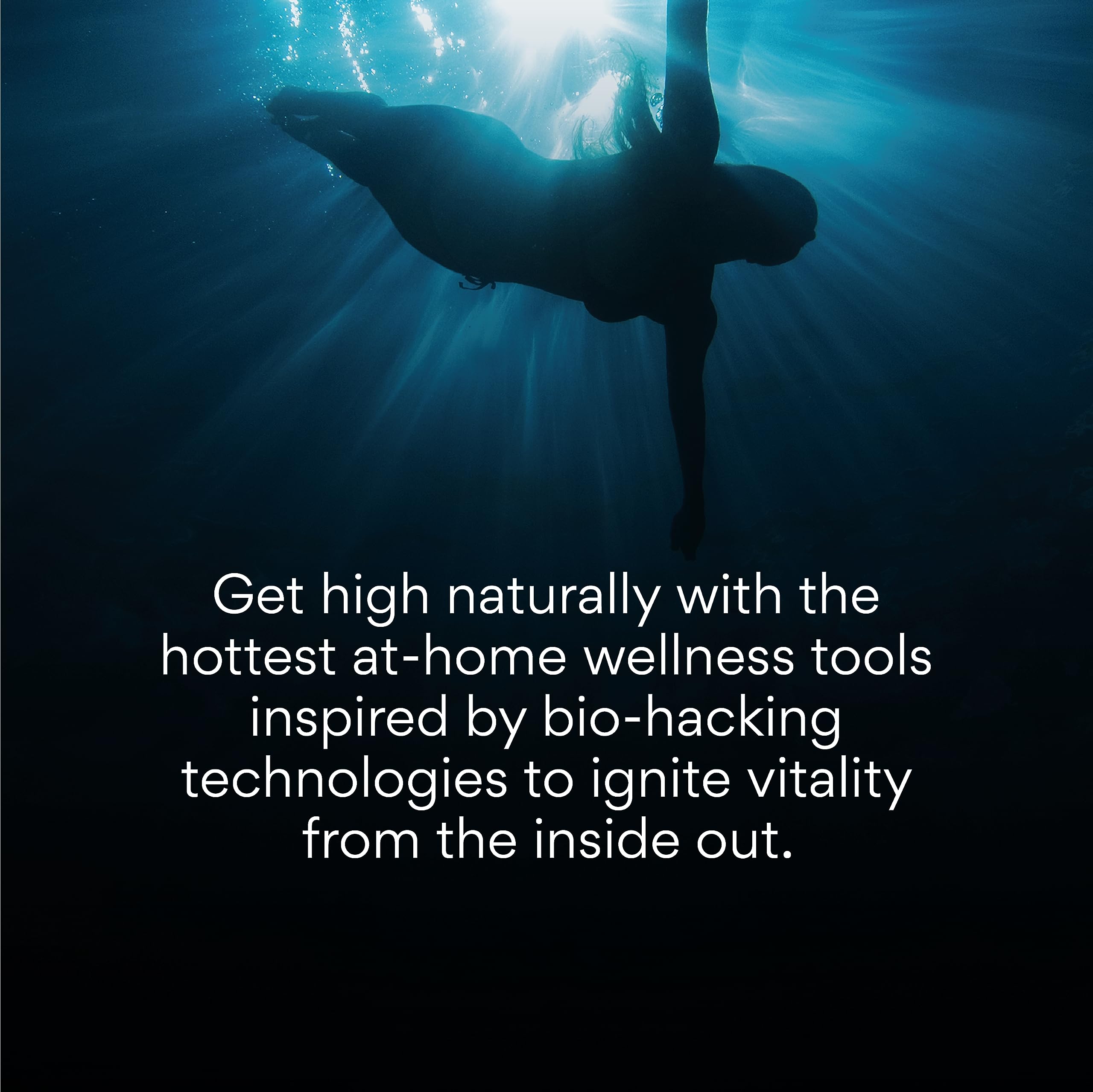HigherDOSE magnesium spray workout-recovery scene suggests post-exercise refreshment and hydration
