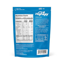 HighKey Snickerdoodle pack back, sugar-free labeling.