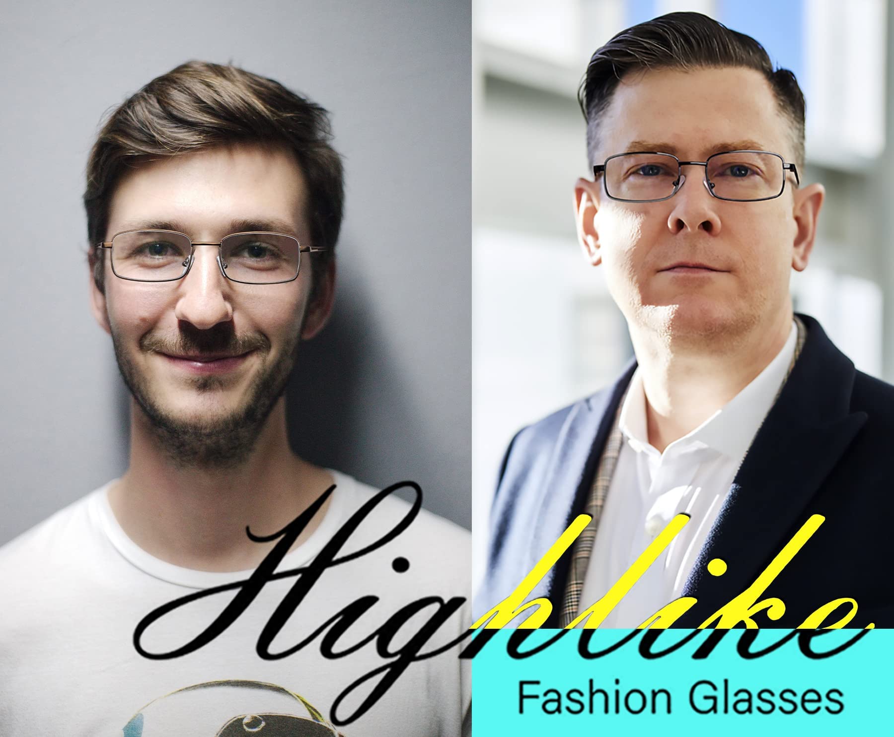 HIGHLIKE gunmetal-frame reading glasses are lightweight and comfortable for long wear.