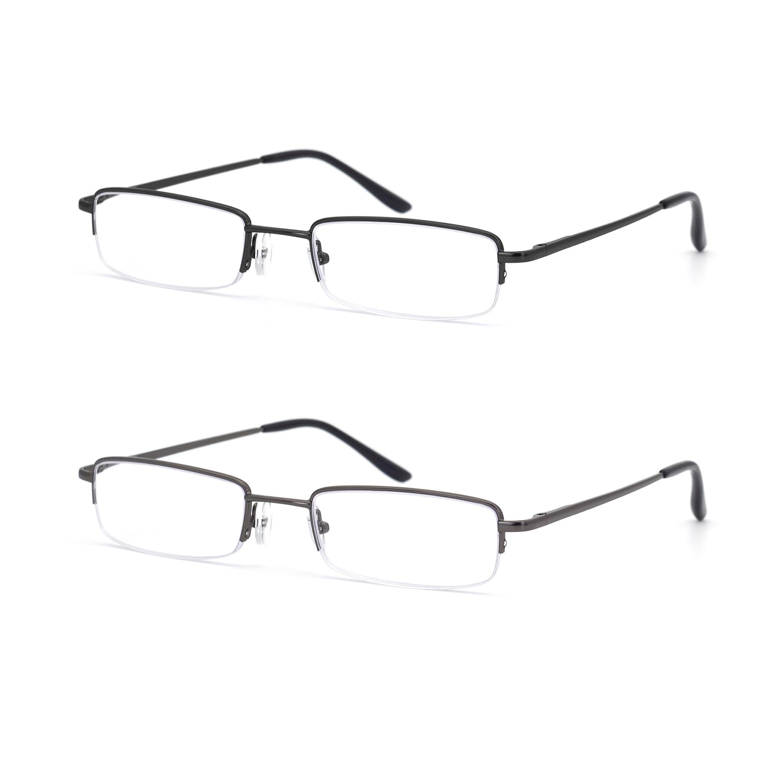 HIGHLIKE blue light reading glasses side view with spring hinges for flexible fit