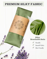 Hihealer lavender-filled eye mask close-up highlighting soothing aroma