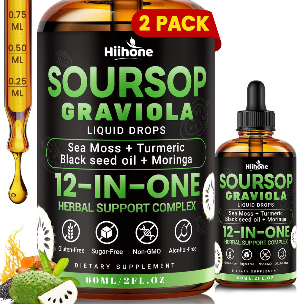HIIHONE 2-pack bottle front with branding for daily wellness