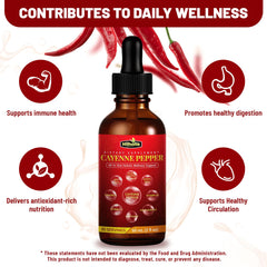 HIIHONE Cayenne Drops dropper close-up for precise, consistent dosing.