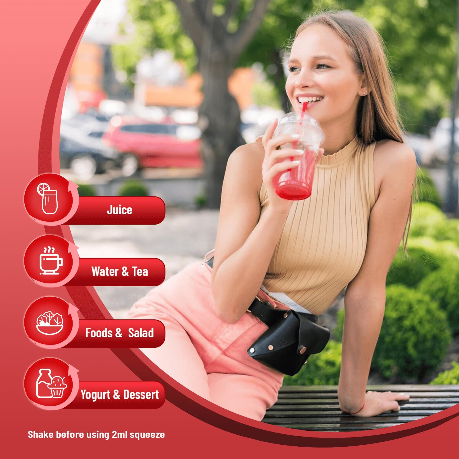 HIIHONE daily-use setup with glass of water demonstrates simple routine integration.