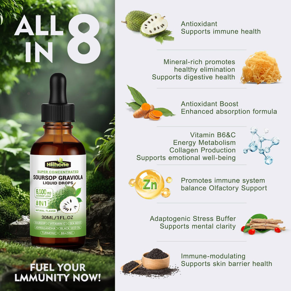 Gotas en la palma para tomar dosis diarias fáciles.