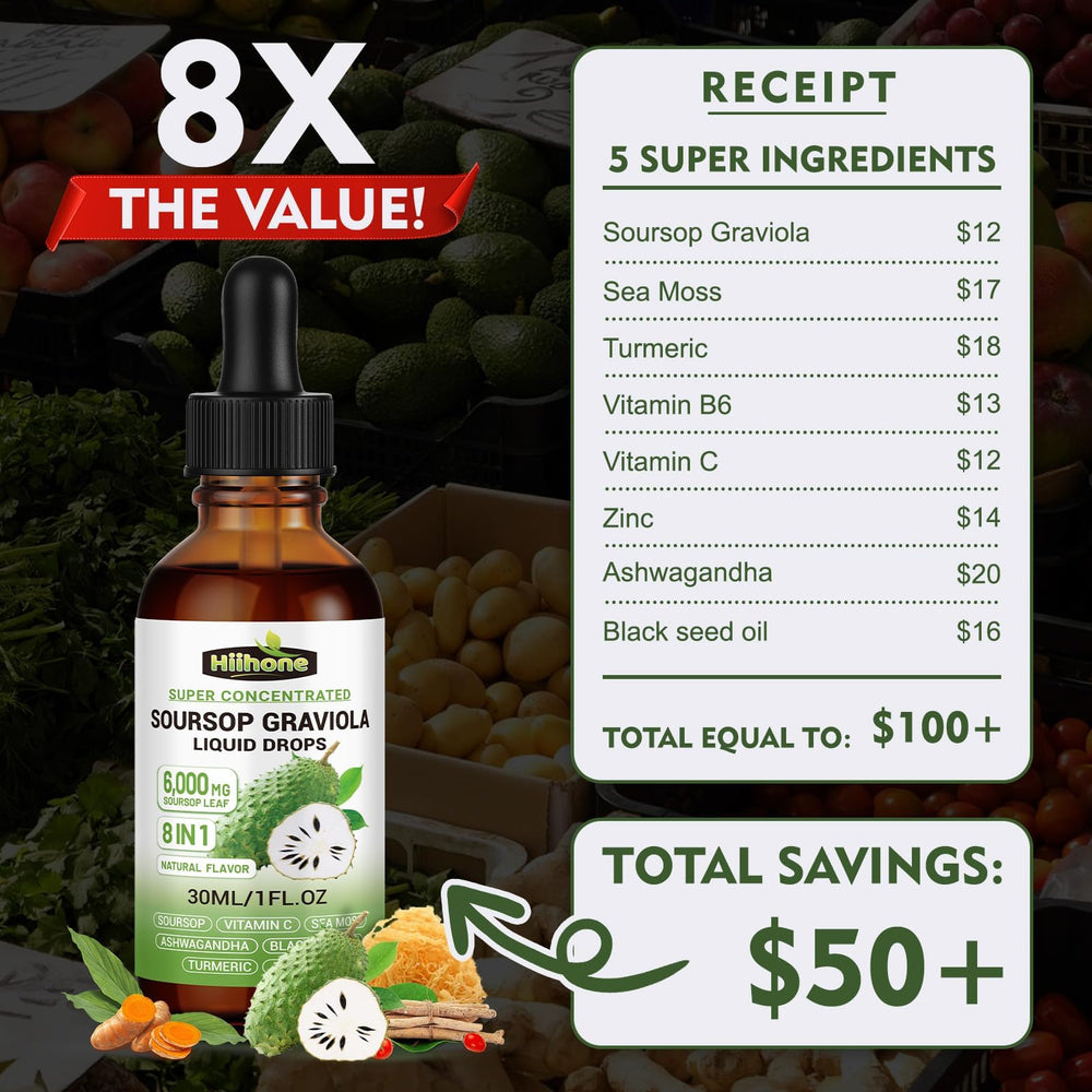 HIIHONE Sea moss visual ingredient in bottle supports natural vitality.